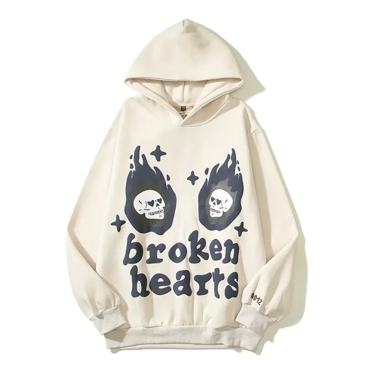 Broken Planet “Broken Heart” Hoodie- White